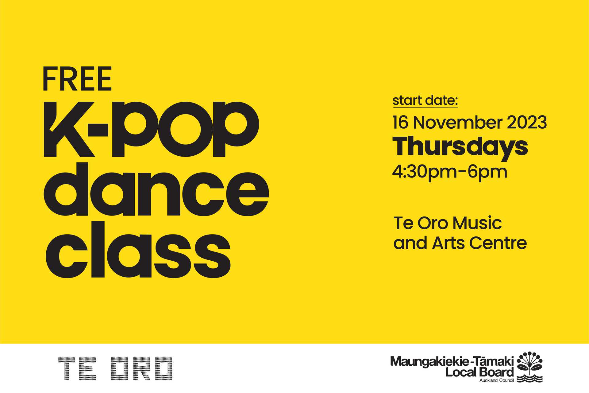 K Pop Dance Class Te Oro